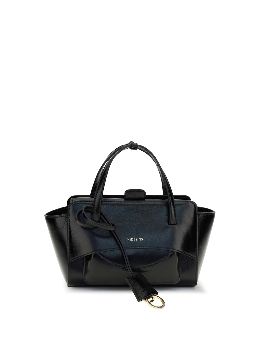 Shoulder Bag Black Calf Leather