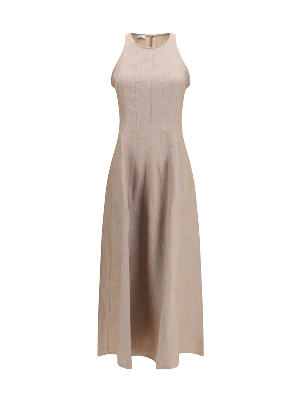 Dress Sparkling Linen Twill Pink