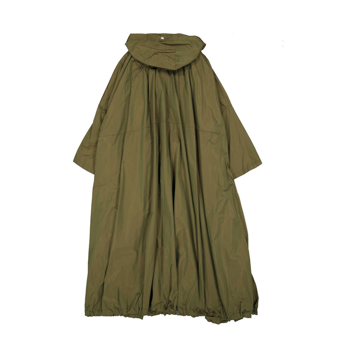 Herno Oversized Hooded Coat Green Polyester