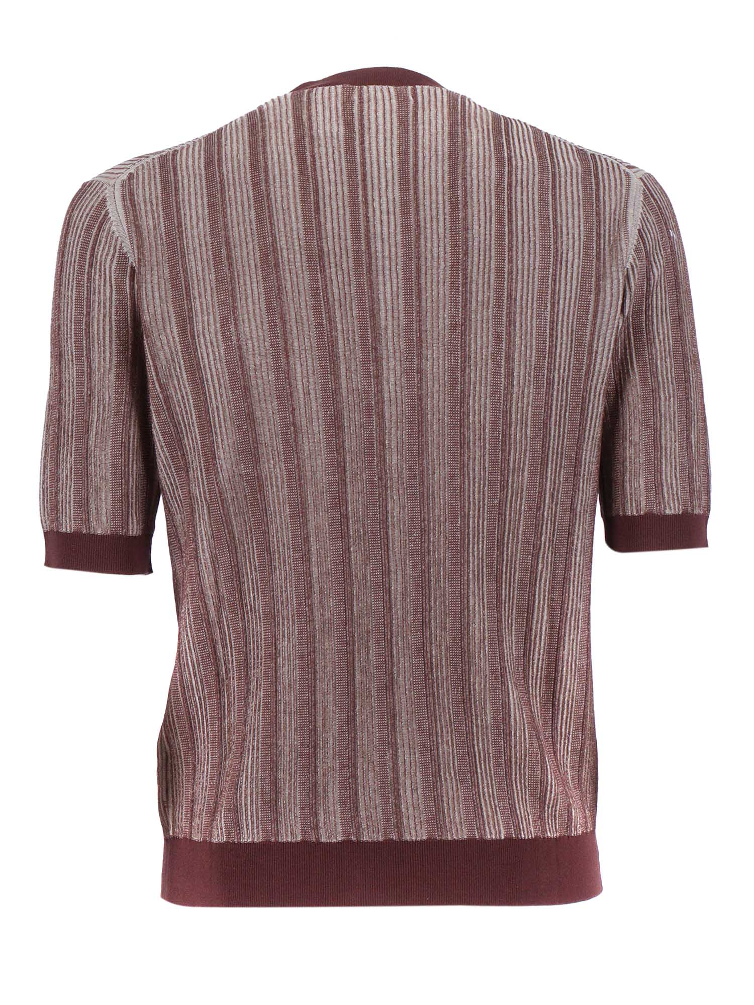 SHORT SLEEVES POLO Brown Cotton
