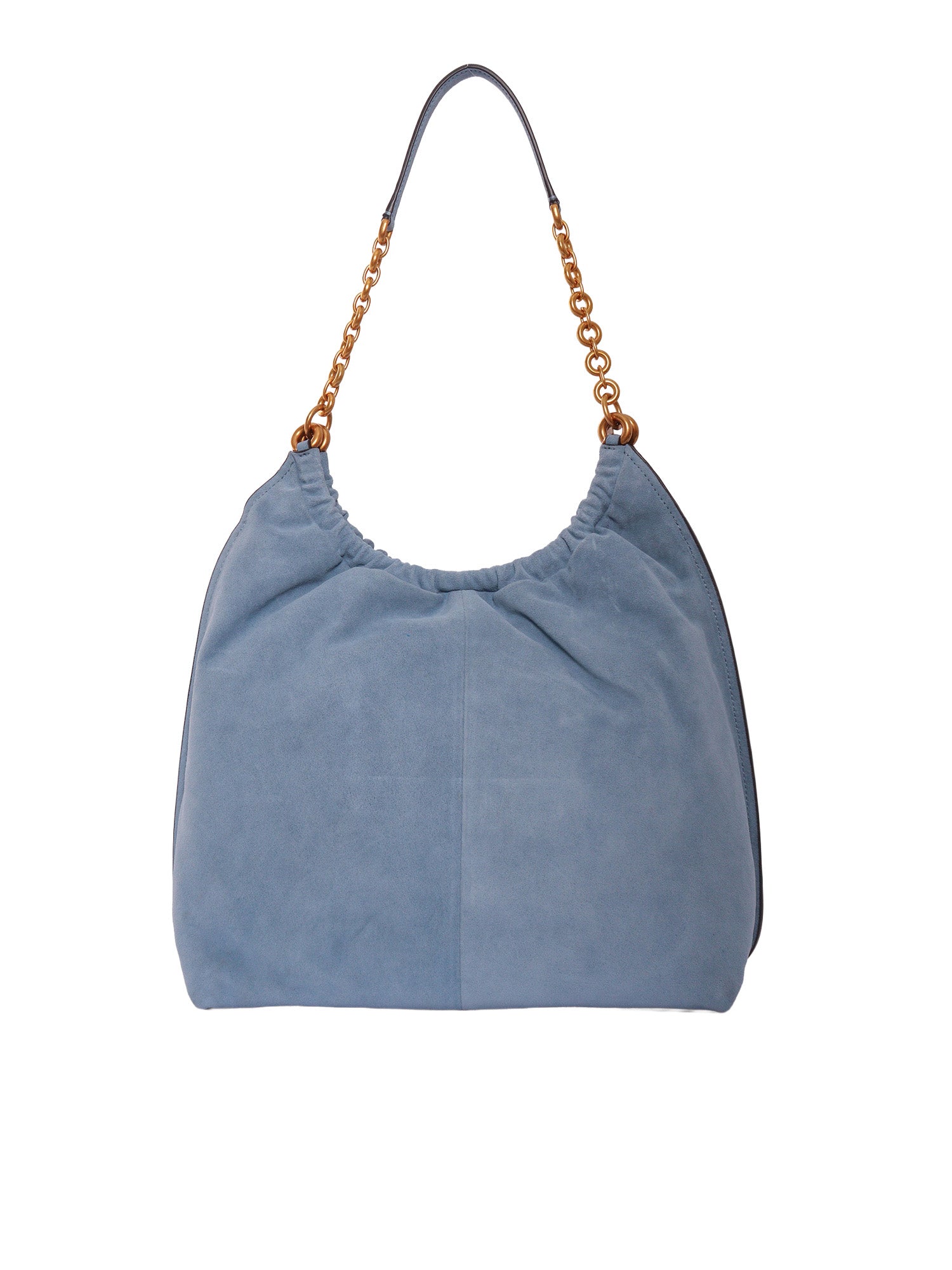 LG CINCH MSGR Light Blue Calf Leather Handbag