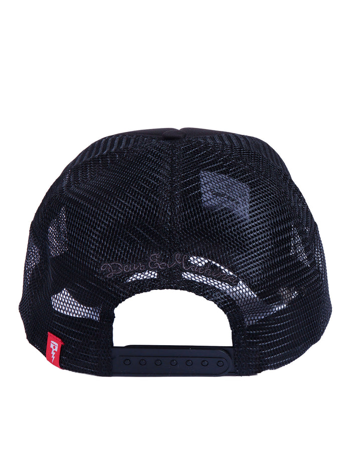 Baylands Trucker Black Polyester Lining Cotton Hat