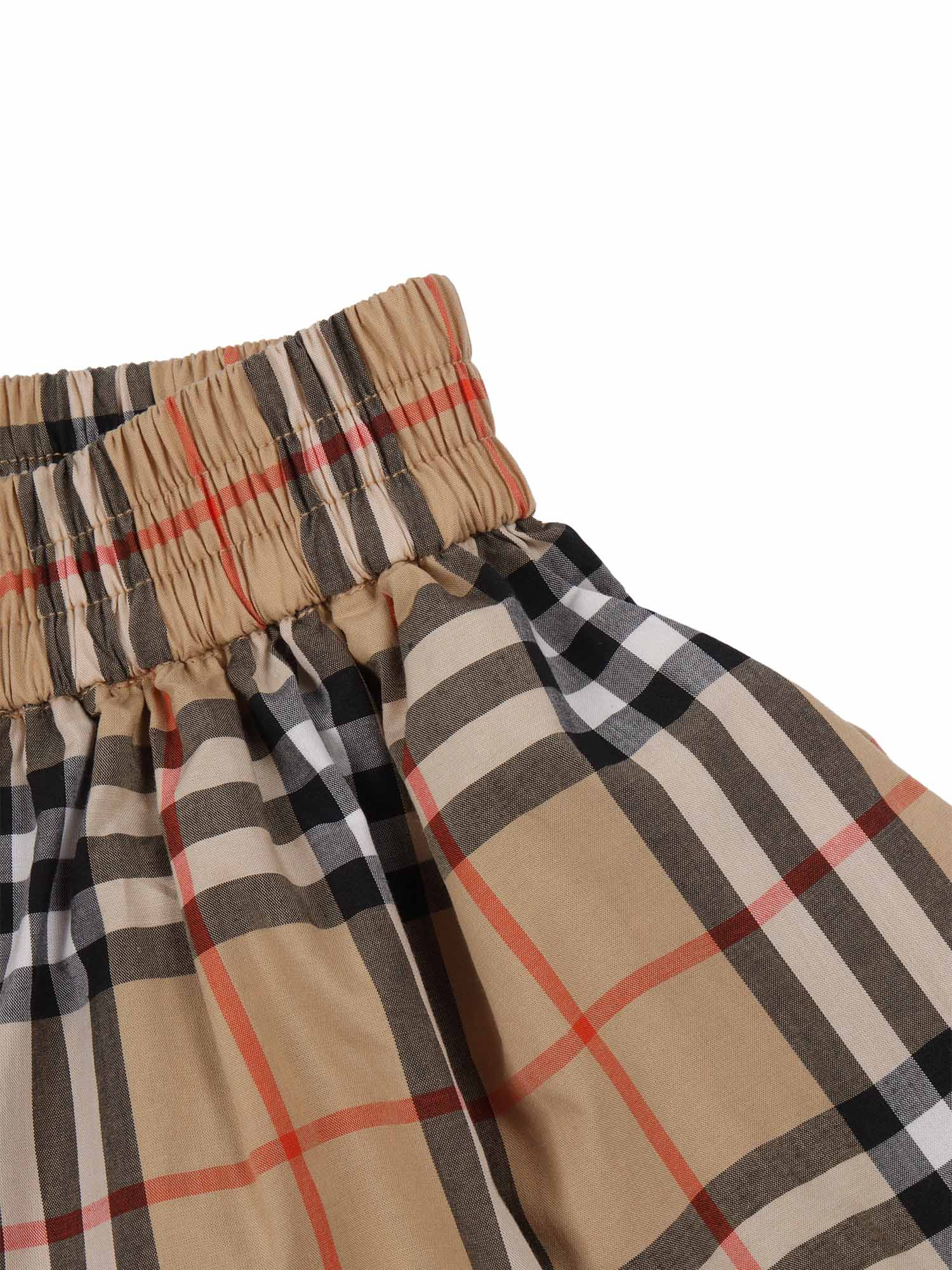 KID GIRL SHORTS Beige Cotton
