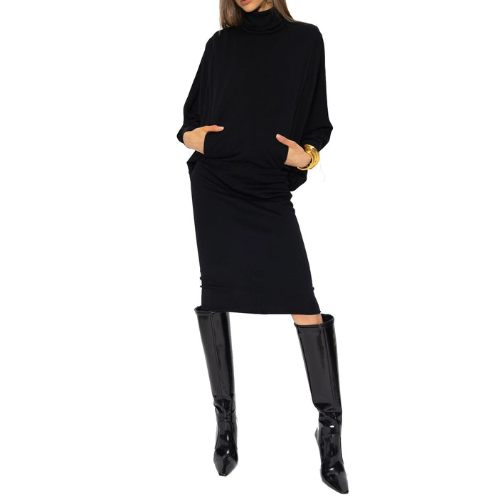 Wool Dress Black