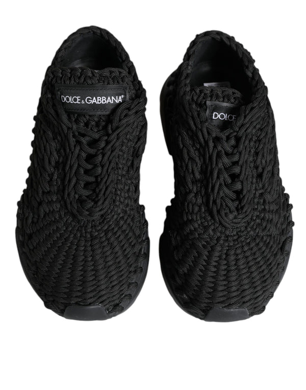 Dolce & Gabbana Knitted fabric sneakers in black
