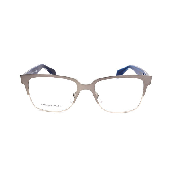 Alexander McQueen AMAMQ42578SNAC Metal eyeglasses in gray