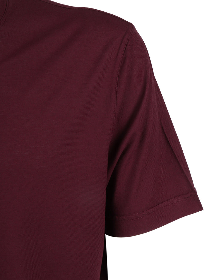 Short Sleeve T-Shirt Red Cotton Sleeves