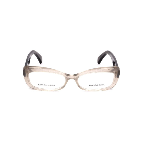 Alexander McQueen AMAMQ4203K6MAC Acetate eyeglasses in beige