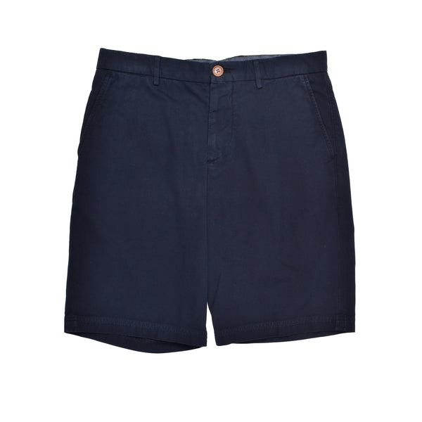 Brunello Cucinelli Mens Navy Tailored Cotton Shorts