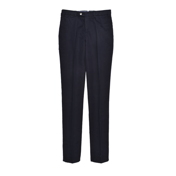Brunello Cucinelli Mens Navy Tailored Linen Trousers