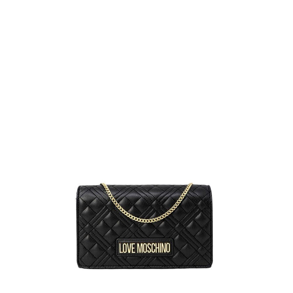 Love Moschino 100% polyurethane shoulder bag in black