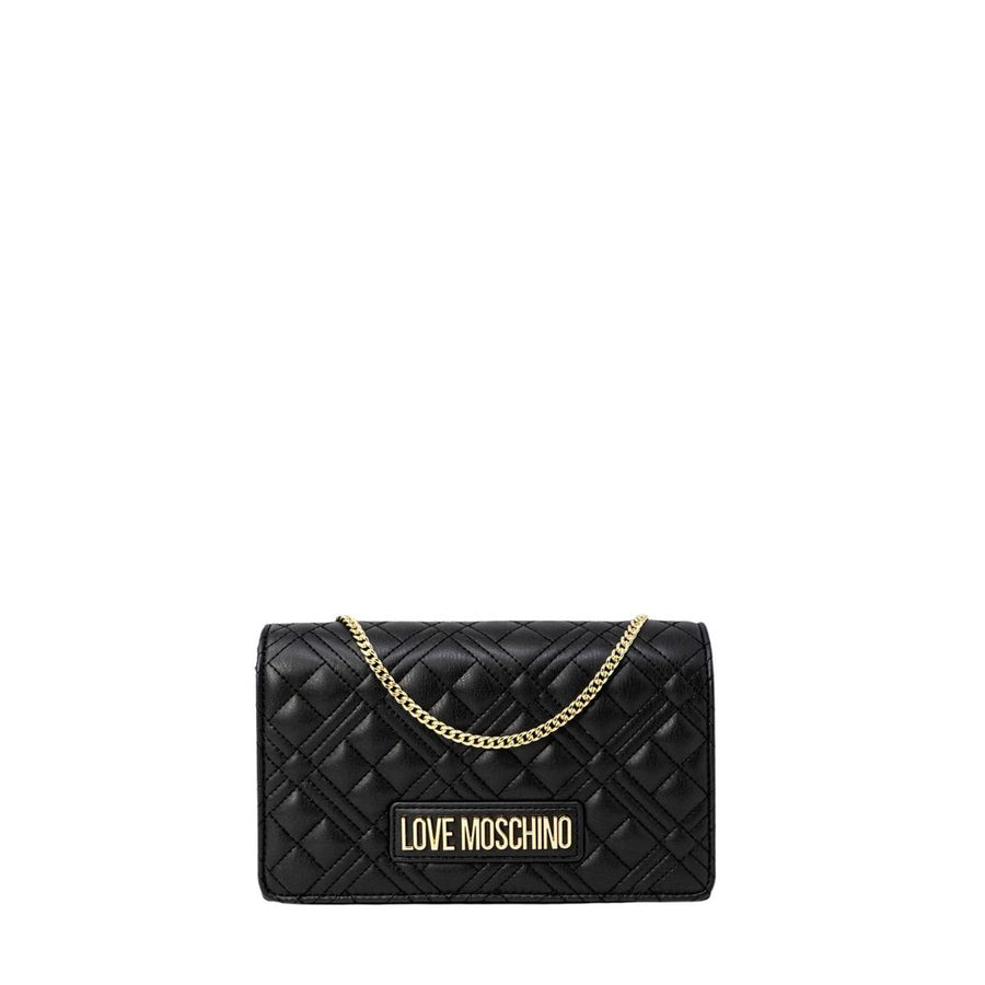 Love Moschino 100% polyurethane shoulder bag in black