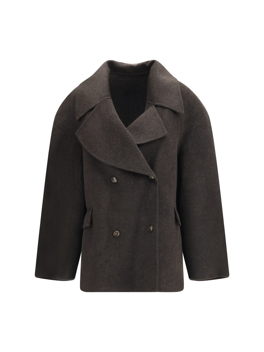 Jacket Neil Wool-Cashmere Brown Melange Wool (ovis Aries)