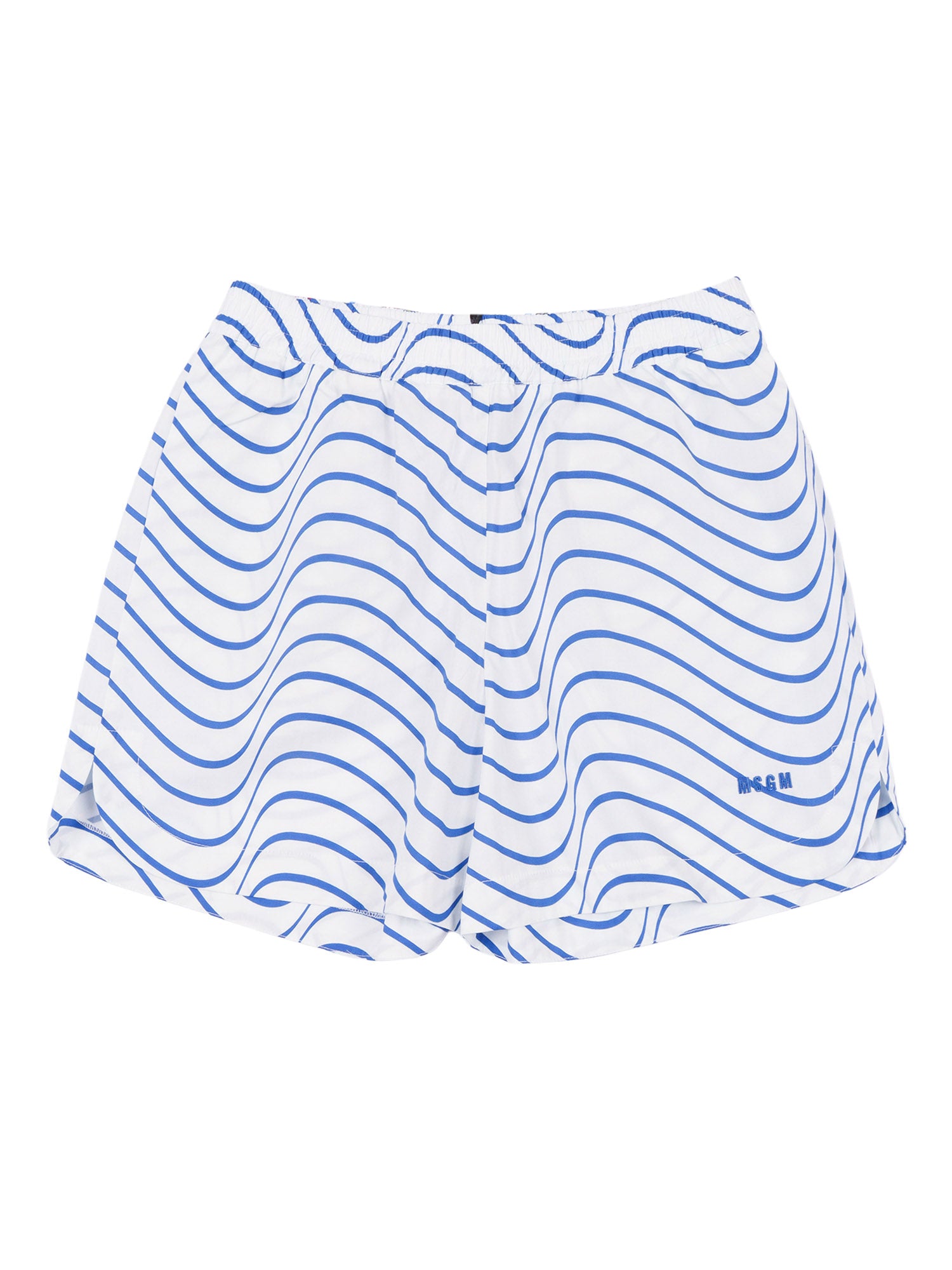 POPLIN SHORTS GIRL Blue Cotton Bermuda