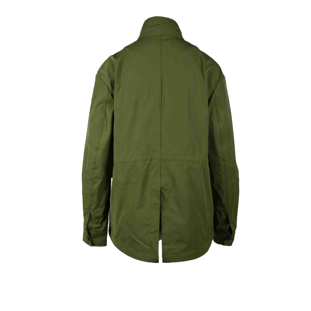 Love Moschino 90% polyester parka in green — view 2