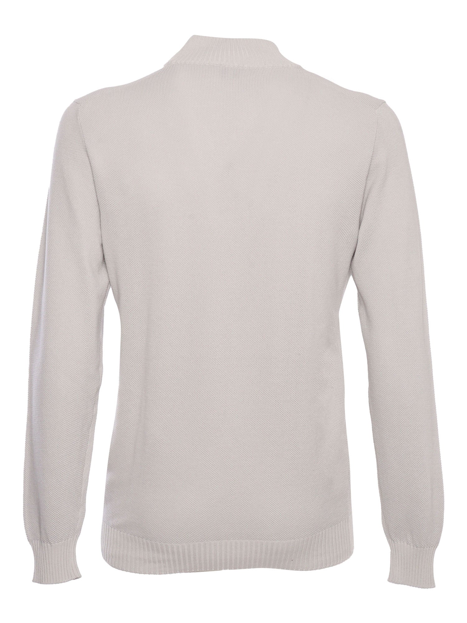 Supima Dusty sweater White Cotton Crewneck