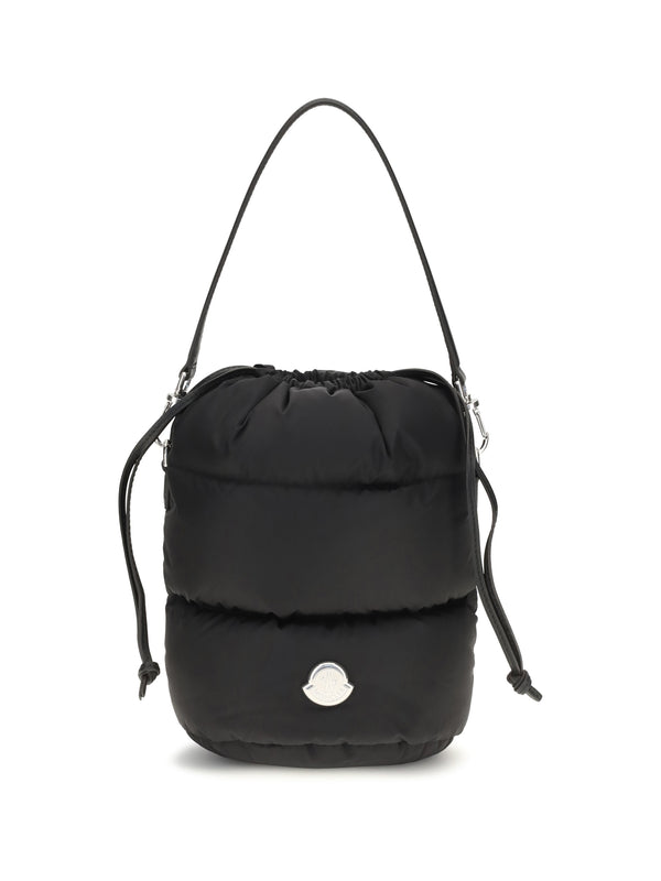 Moncler 100% Nylon bucket bag in black