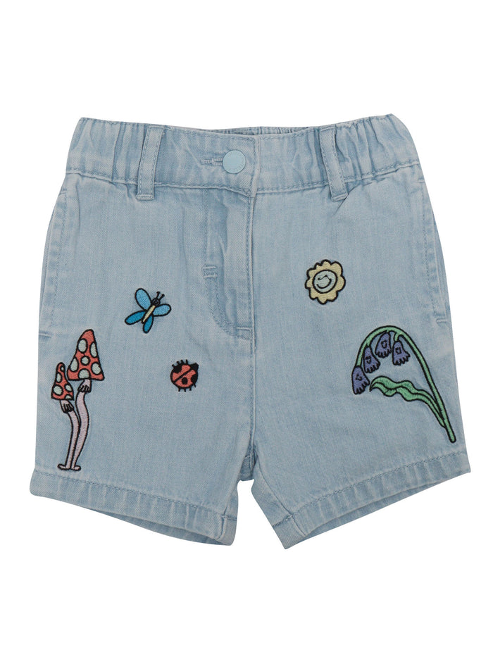 SHORTS Light Blue Cotton