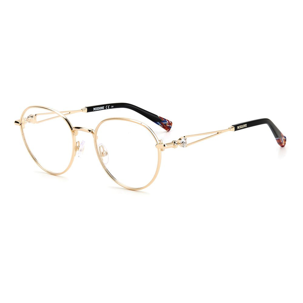 Gold Metal Glasses (frames) Accessory
