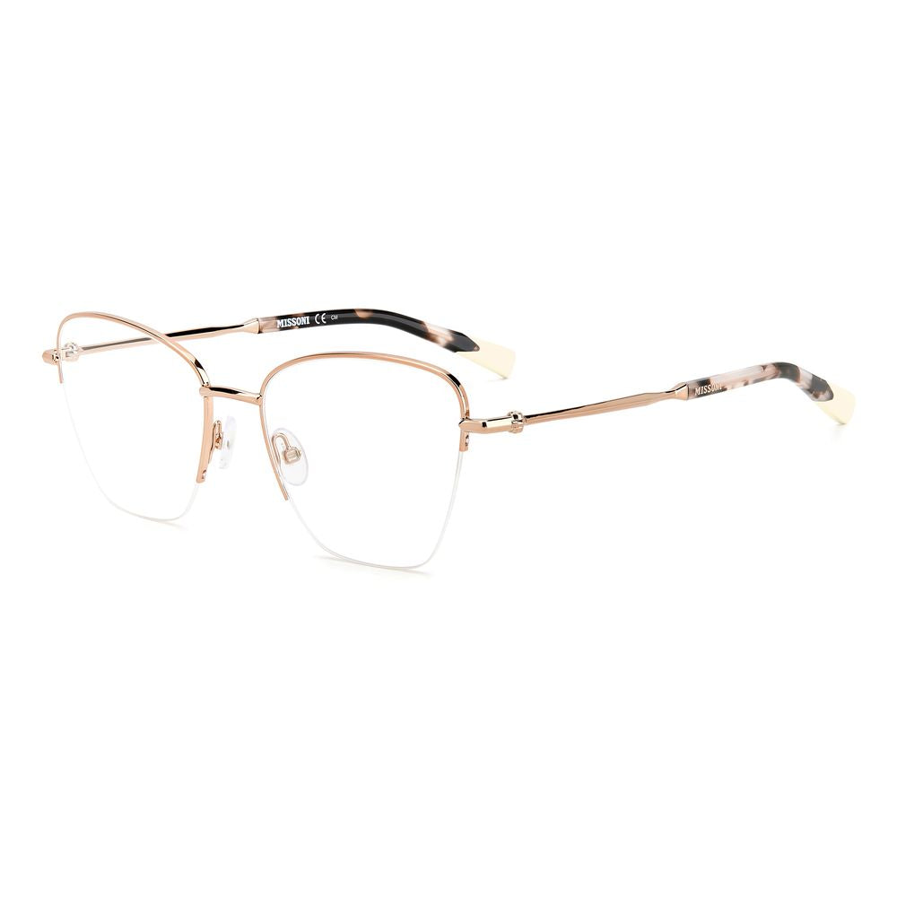 Gold Stainless Steel Glasses (frames) Accessory