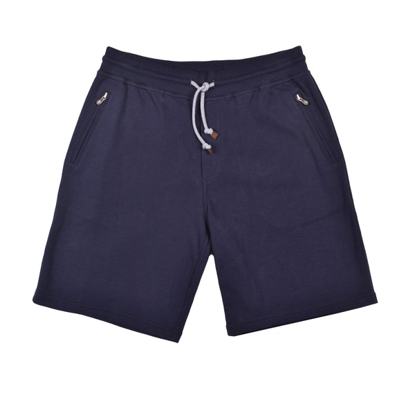 Brunello Cucinelli Mens Dark Blue Tailored Shorts Cobalt
