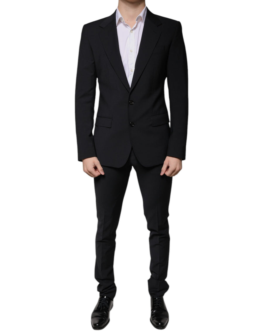 Dolce & Gabbana 55% Virgin Wool suit in black