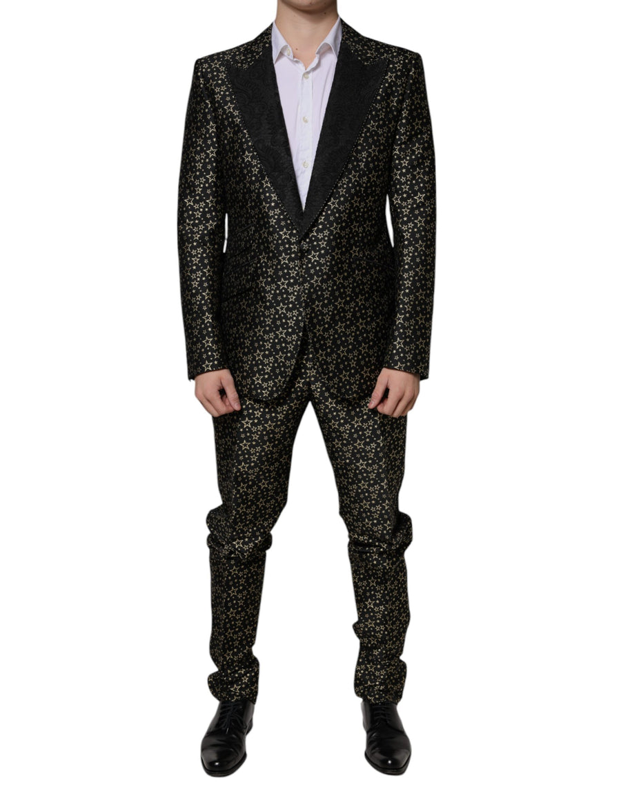 Dolce & Gabbana 72% Polyester pant suit in black
