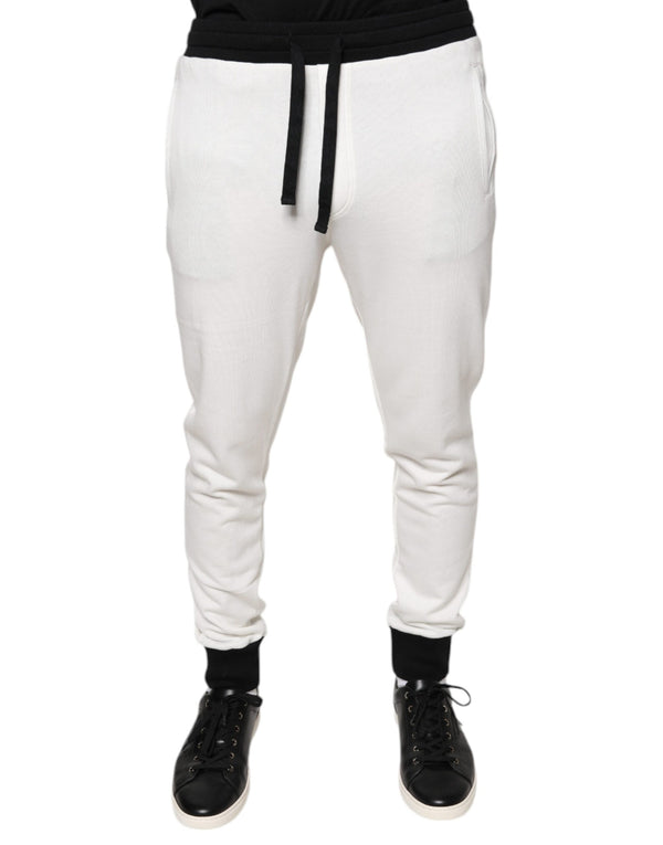 Dolce & Gabbana 100% Cotton joggers in white