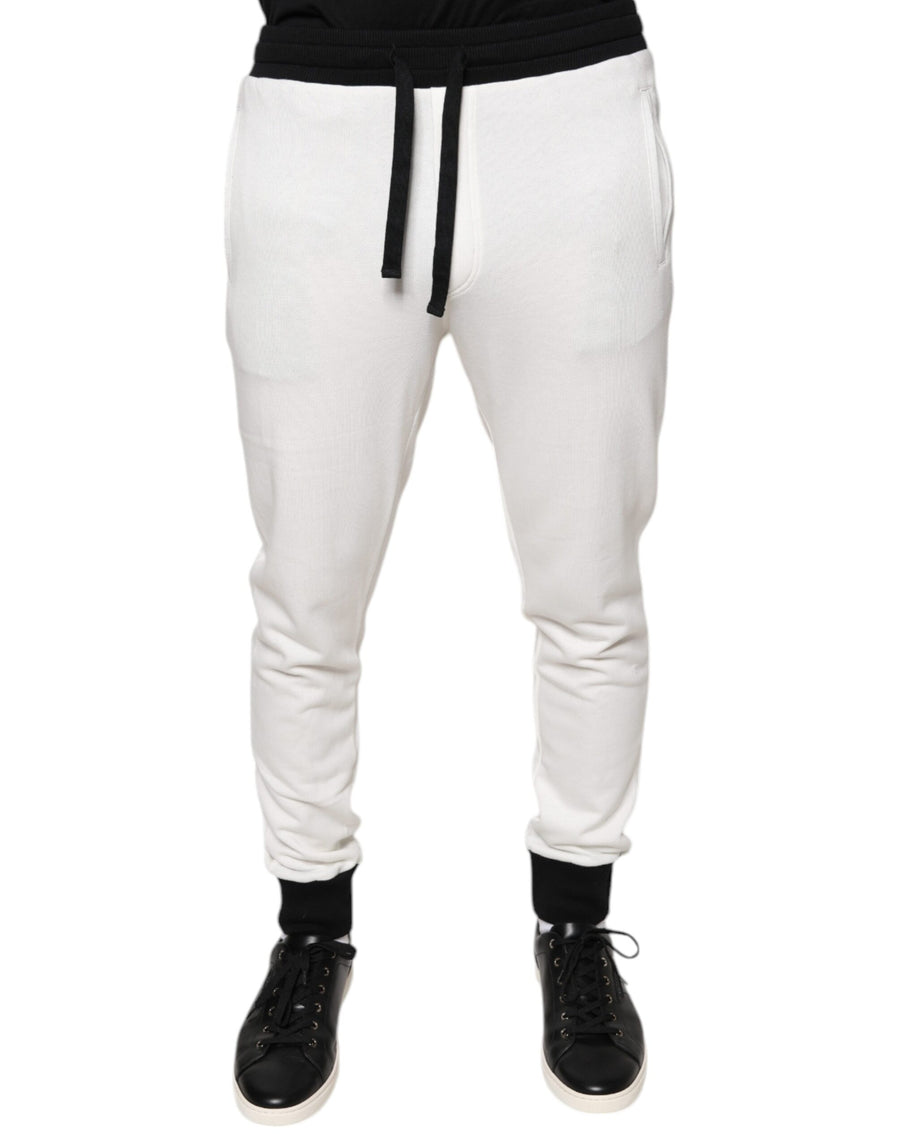 Dolce & Gabbana 100% Cotton joggers in white