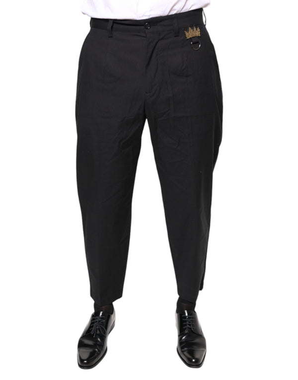 Dolce & Gabbana 96% Cotton trousers in black