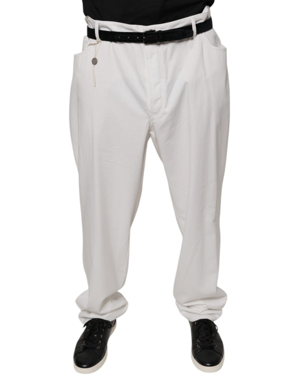 Brunello Cucinelli 100% Cotton trousers in white