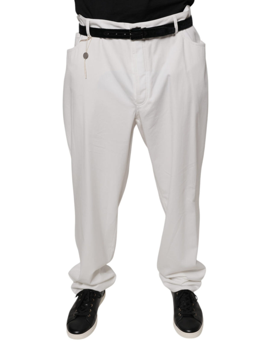Brunello Cucinelli 100% Cotton trousers in white