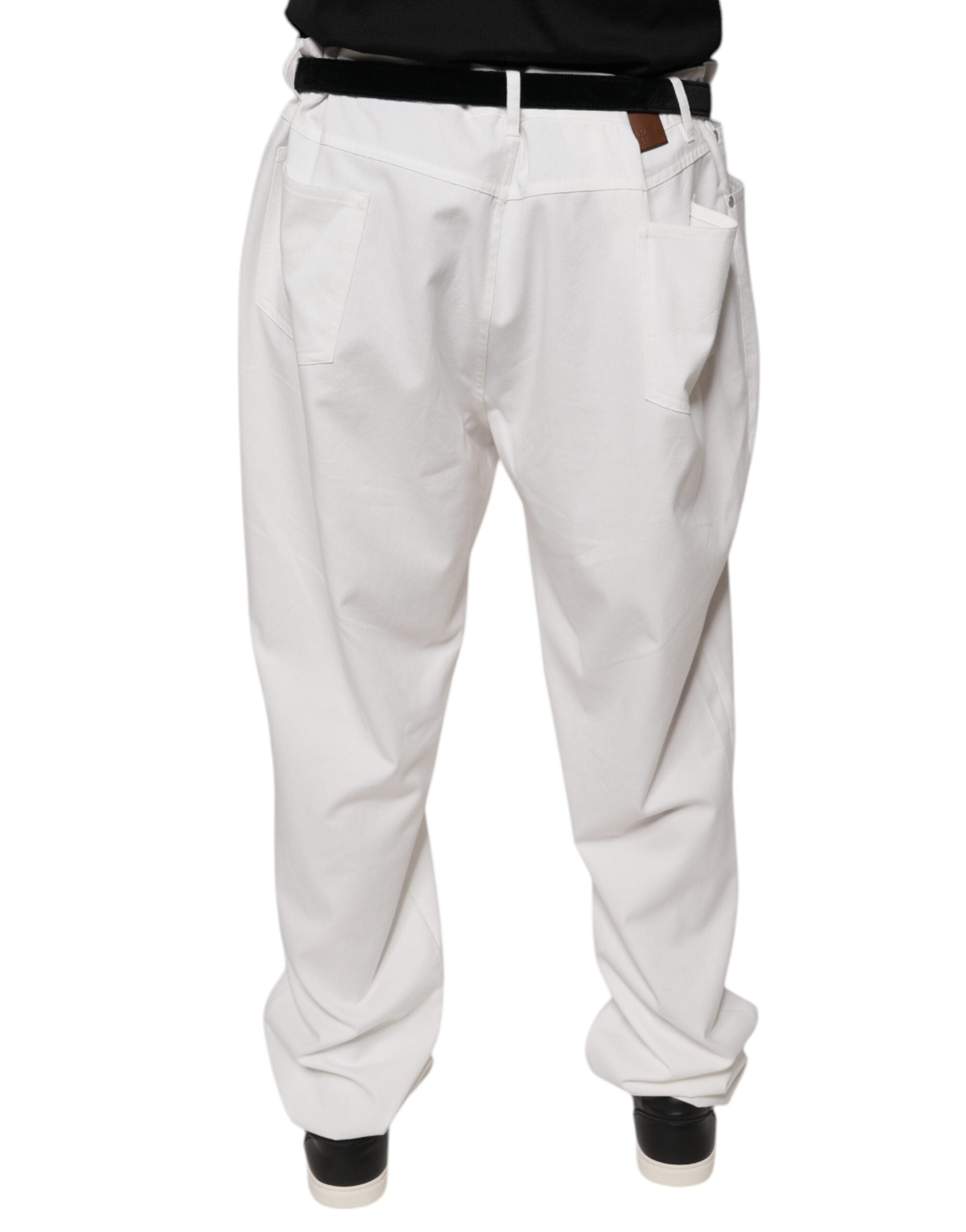 Brunello Cucinelli 100% Cotton trousers in white — view 4
