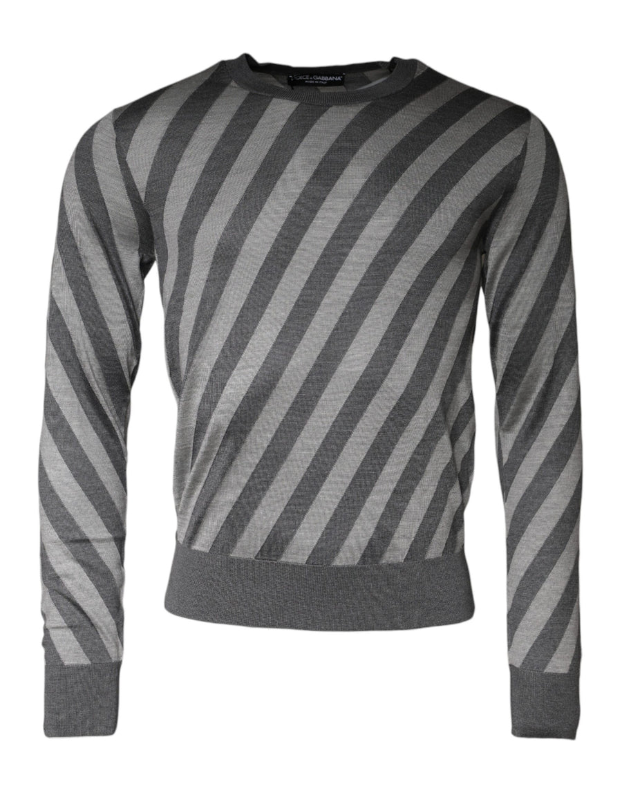 Dolce & Gabbana 100% Silk sweater in gray