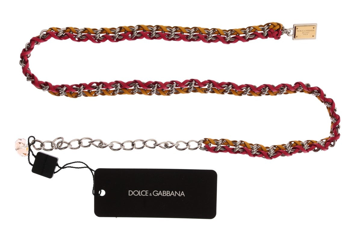 Dolce & Gabbana 50% Leather belt in multicolor — view 5
