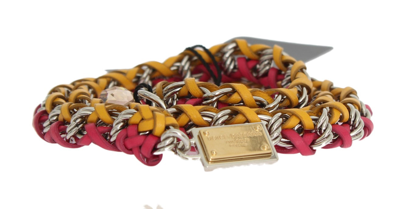Dolce & Gabbana 50% Leather belt in multicolor — view 6