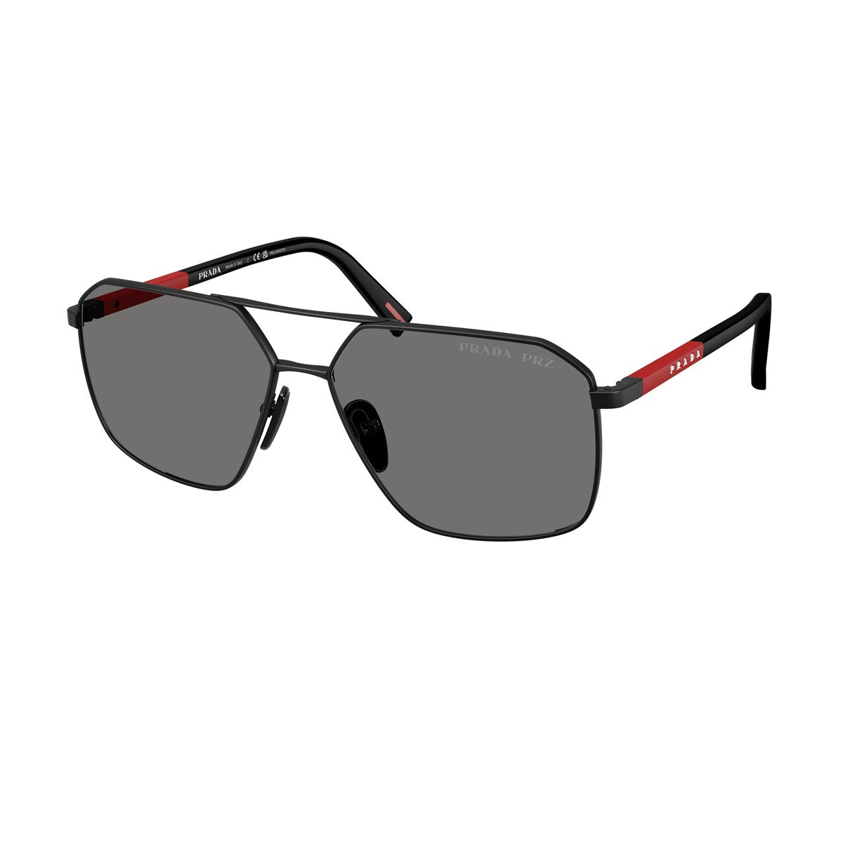 Prada Linea Rossa Ps A50s Black Acciaio Sunglasses
