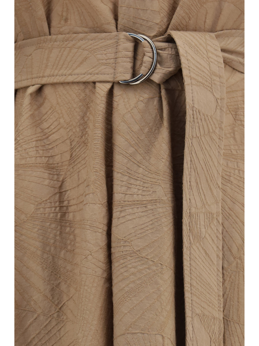 Midi Dress Wood Cotton