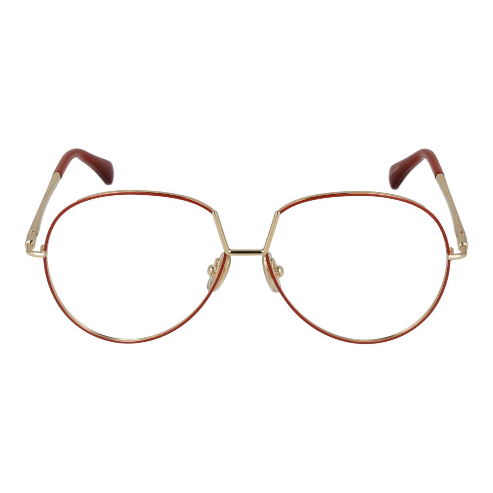 Orange Metal Glasses (frames) Accessory