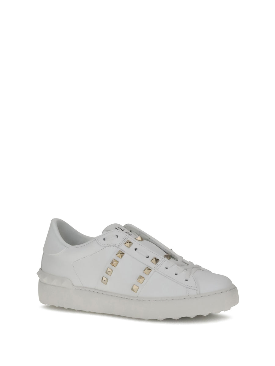 Sneakers Rockstud Untitled White Calfskin White/white/white Trainers