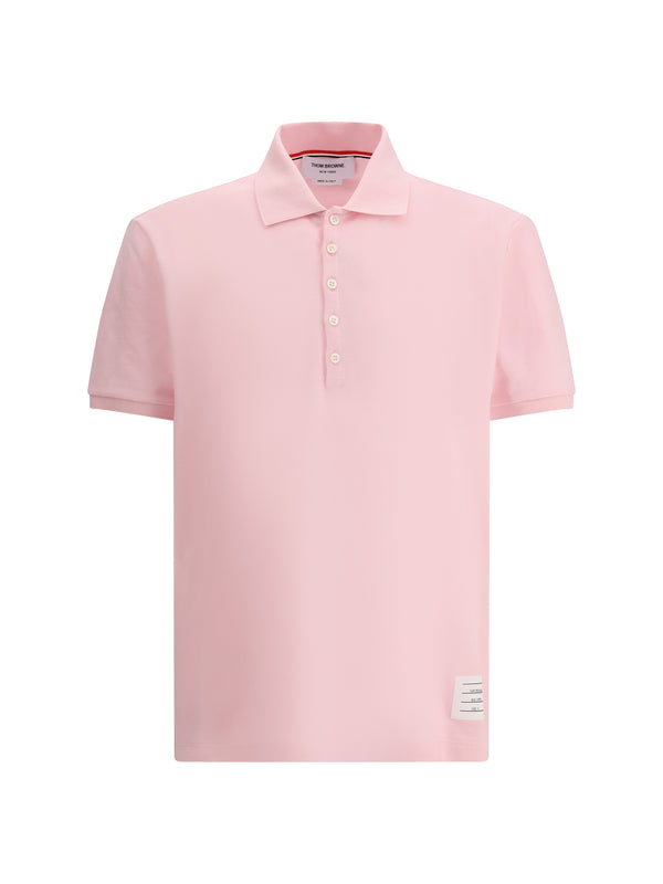 Thom Browne 100% cotton polo in pink