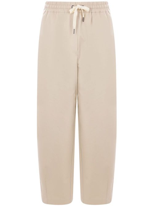 Brunello Cucinelli Womens Light Beige Relaxed Trousers