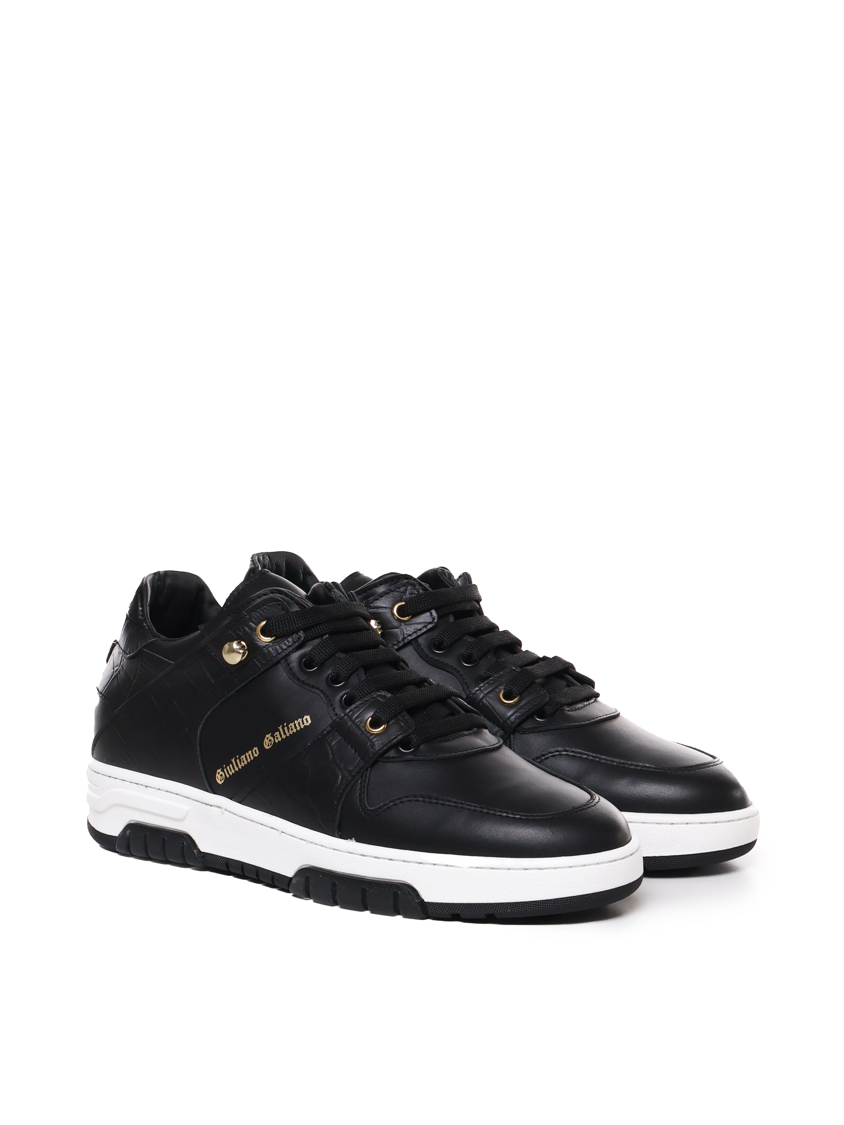 Giuliano Galiano Sneakers Black Calfskin