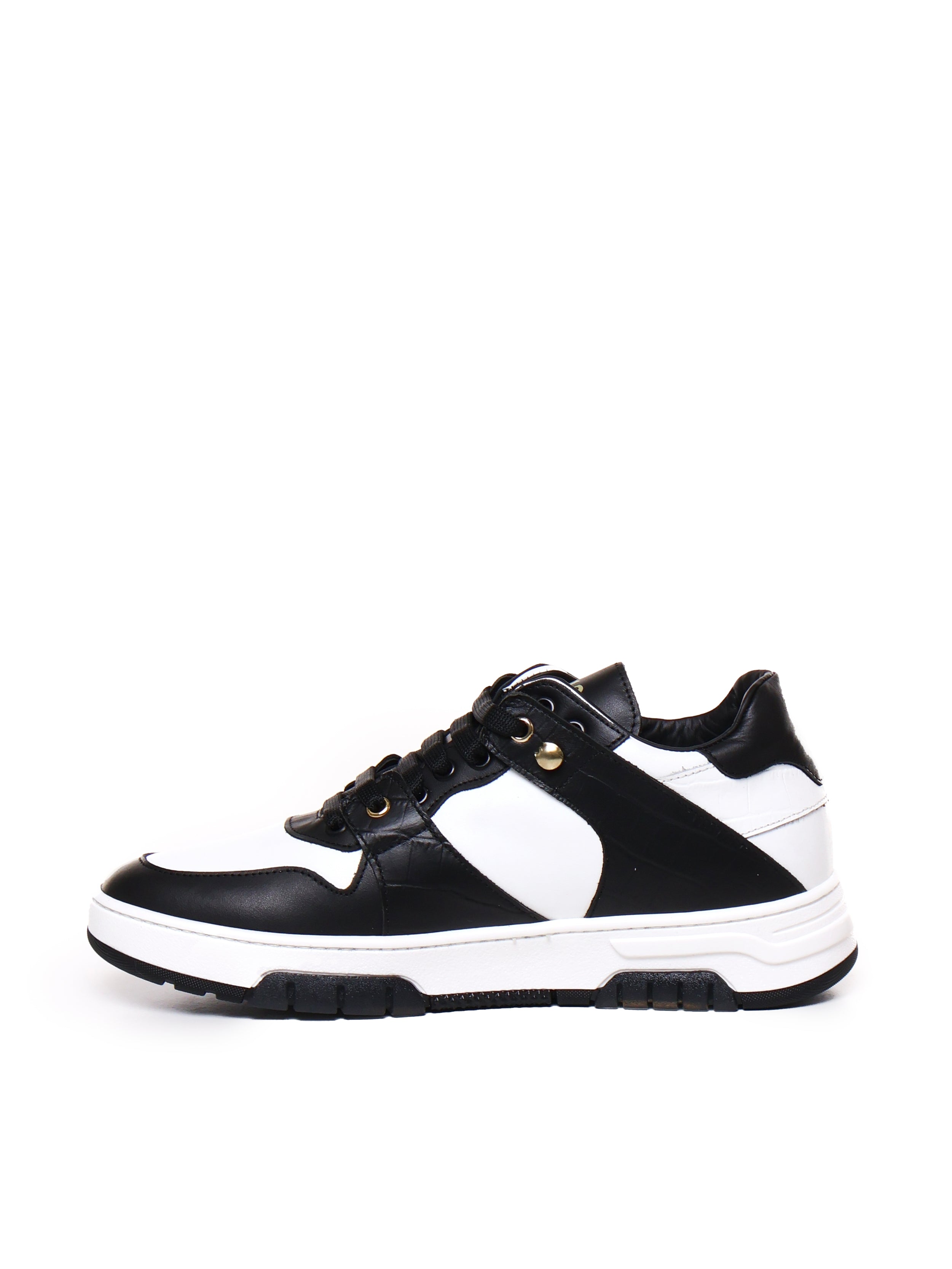 Giuliano Galiano Sneakers White, Black Calfskin
