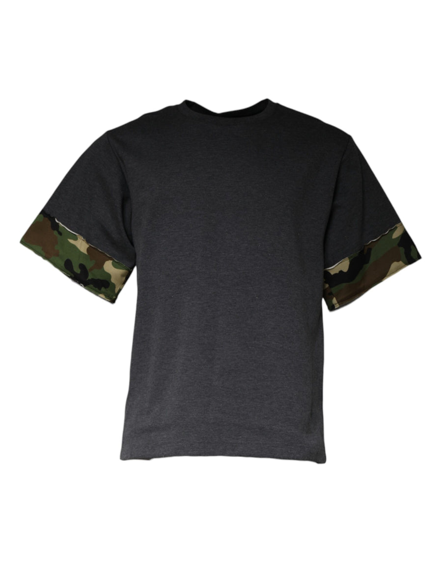 Dolce & Gabbana 70% Cotton 30% Nylon t-shirt in gray