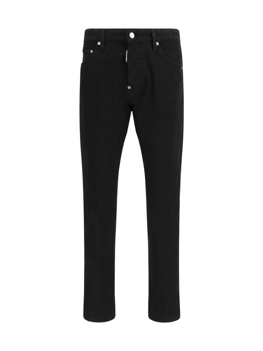 Denim Jeans Black Cotton