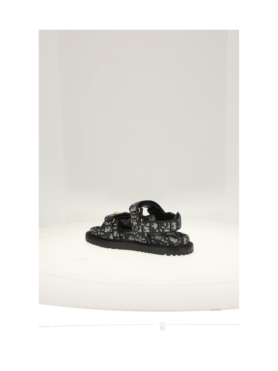 Sandals Blue Marine Upper: Cotton