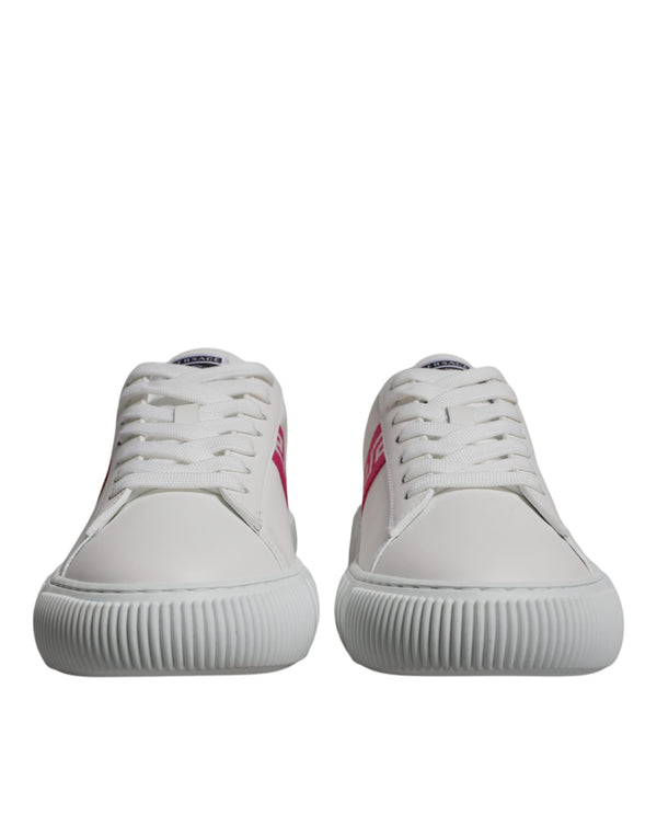 Versace 100% Calf Leather sneaker in white
