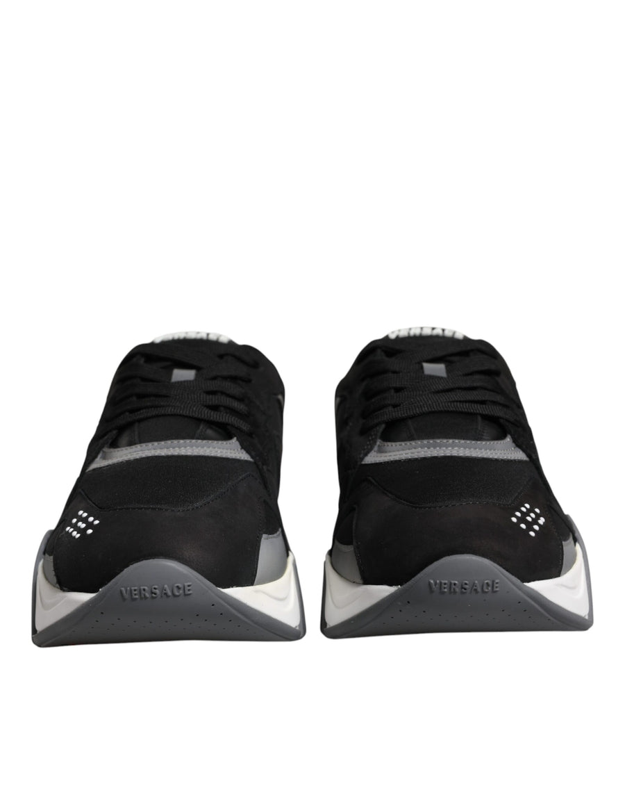 Versace 60% Cotton sneaker in black