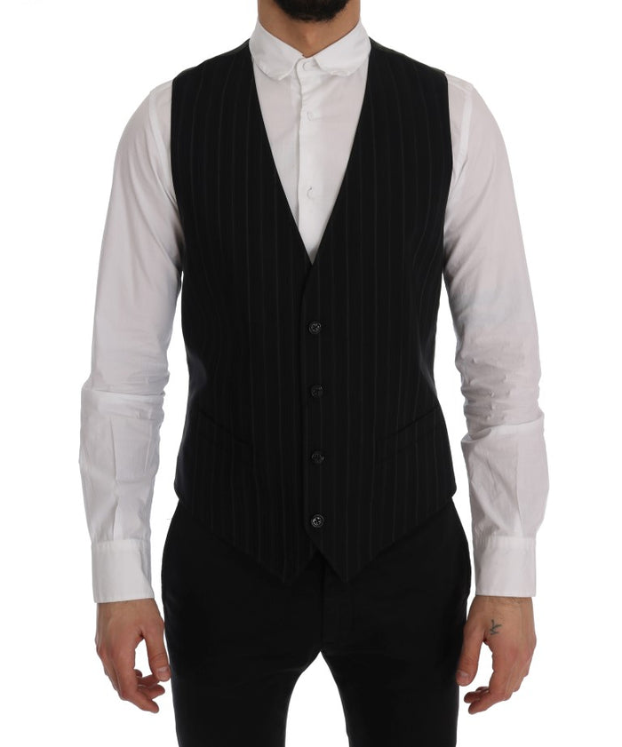 Dolce & Gabbana 80% Cotton vest in black